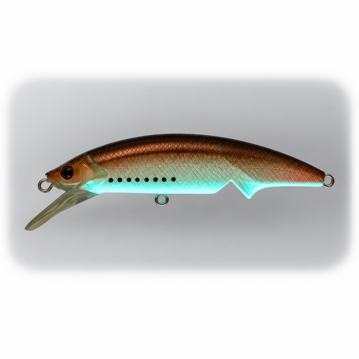 Realistic Bronze Minnow Fishing Lure