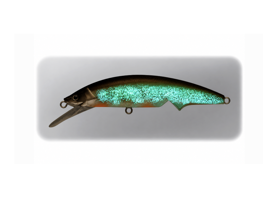 Iridescent Hookless Minnow Crankbait